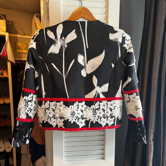 Sachin + Babi Black and White Floral Blazer Resort 2017 - Picture 12 of 12